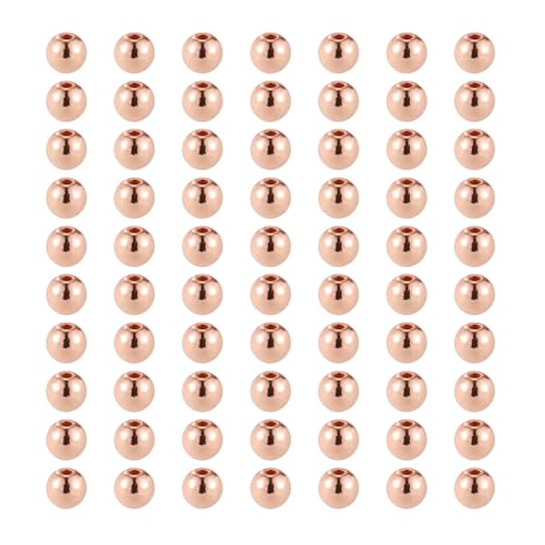 QUARKZMAN 14K Rondelle Perlen OD 6 mm ID 1,5 mm Roségold plattiert Gold Messing Runde Metallperlen Glattperlen für DIY Schmuckherstellung 100 Stück QUARKZMAN 14K Rondelle Perlen OD 6 mm ID 1,5 mm Roségold plattiert Gold Messing Runde Metallperlen Glattperlen für DIY Schmuckherstellung 100 Stück von QUARKZMAN