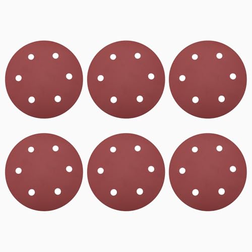 QUARKZMAN 15 Stück 230mm 9 Zoll Schleifscheibe 6 Loch 400 Körnung Klett-Schleifpapier Exzenterschleifer Pads für Holzbearbeitung Automobil Metall von QUARKZMAN