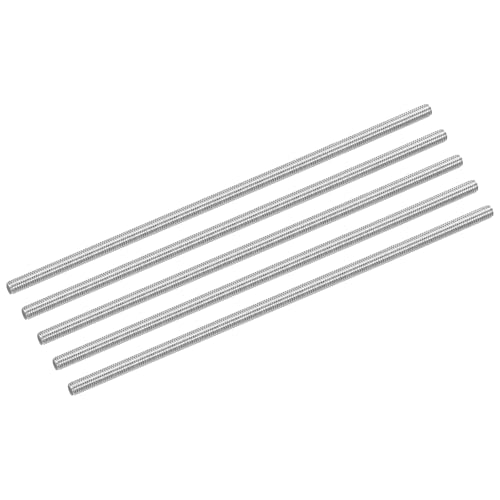 QUARKZMAN 15 Stück Gewindestange M4 x 150mm Vollgewinde Stange 304 Edelstahl Rechtsgewinde Stäbe für Ankerbolzen, Klemmen, Haken und U-Bolzen, M4-0,7 Gewindesteigung von QUARKZMAN