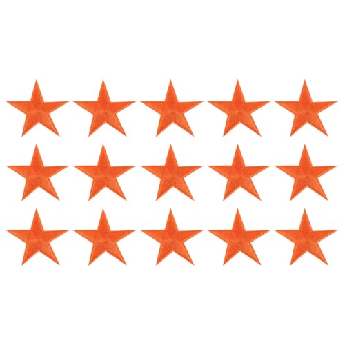 QUARKZMAN 15 Stück Patches zum Aufbügeln, 70mm Sternen Flicken zum Aufbügeln, DIY Aufnäher zum Aufbügeln Zufällig Bügelbilder für Rucksäcke Hosen Kleidung Jeans Jacken Hüte, Orange QUARKZMAN 15 Stück Patches zum Aufbügeln, 70mm Sternen Flicken zum Aufbügeln, DIY Aufnäher zum Aufbügeln Zufällig Bügelbilder für Rucksäcke Hosen Kleidung Jeans Jacken Hüte, Orange von QUARKZMAN
