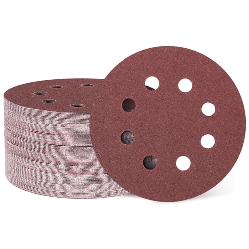 QUARKZMAN 150 Stück 125mm 5 Zoll Schleifscheiben 8 Loch 100 Körnung Klett-Schleifpapier Exzenterschleifer Pads für Holzbearbeitung Automobil Metall QUARKZMAN 150 Stück 125mm 5 Zoll Schleifscheiben 8 Loch 100 Körnung Klett-Schleifpapier Exzenterschleifer Pads für Holzbearbeitung Automobil Metall von QUARKZMAN