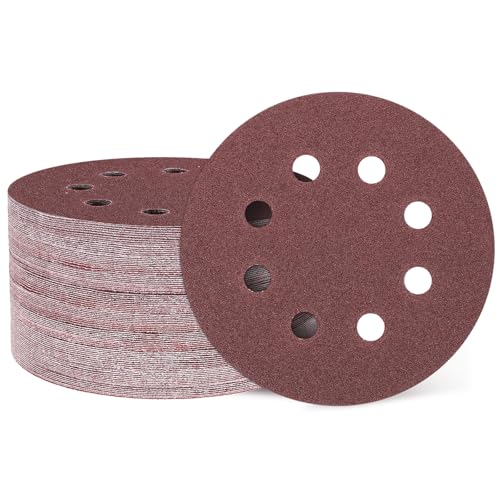 QUARKZMAN 150 Stück 125mm 5 Zoll Schleifscheiben 8 Löcher 80 Körnung Klett-Schleifpapier Exzenterschleifer Pads für Holzbearbeitung Automobil Metall QUARKZMAN 150 Stück 125mm 5 Zoll Schleifscheiben 8 Löcher 80 Körnung Klett-Schleifpapier Exzenterschleifer Pads für Holzbearbeitung Automobil Metall von QUARKZMAN