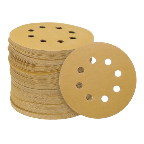 QUARKZMAN 150 Stück Haken- und Schleifpapier-Schleifscheiben 5" 8-Loch 220 Körnungen Aluminiumoxid-Schleifpapier für Exzenterschleifer Holzbearbeitung Sand Autolack, Gelb QUARKZMAN 150 Stück Haken- und Schleifpapier-Schleifscheiben 5" 8-Loch 220 Körnungen Aluminiumoxid-Schleifpapier für Exzenterschleifer Holzbearbeitung Sand Autolack, Gelb von QUARKZMAN