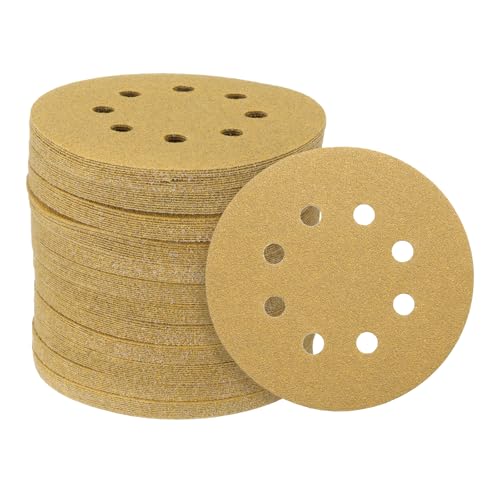 QUARKZMAN 150 Stück Haken- und Schleifpapierscheiben 5" 8-Loch 100 Körnungen Aluminiumoxid-Schleifpapier für Exzenterschleifer Holzbearbeitung Sand Autolack, Gelb QUARKZMAN 150 Stück Haken- und Schleifpapierscheiben 5" 8-Loch 100 Körnungen Aluminiumoxid-Schleifpapier für Exzenterschleifer Holzbearbeitung Sand Autolack, Gelb von QUARKZMAN