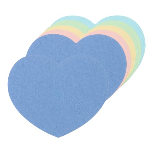 QUARKZMAN 150 Stück Herz-Papierausschnitte 3 Zoll Bunte Herzform-Ausschnitte für Valentinstag Klassenzimmer-Pinnwand DIY Handwerk (Blau Grün Rosa Beige Dunkelblau) von QUARKZMAN