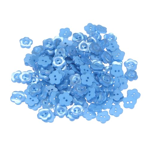 QUARKZMAN 150 Stück Knöpfe 11mm Blumenform Bastelknöpfe Himmelblau Nähknöpfe Harz 2-Loch Kunststoffknöpfe Blumenknöpfe für Nähen DIY Handwerk Scrapbooking Dekor Kleidung Blusen Hemden QUARKZMAN 150 Stück Knöpfe 11mm Blumenform Bastelknöpfe Himmelblau Nähknöpfe Harz 2-Loch Kunststoffknöpfe Blumenknöpfe für Nähen DIY Handwerk Scrapbooking Dekor Kleidung Blusen Hemden von QUARKZMAN
