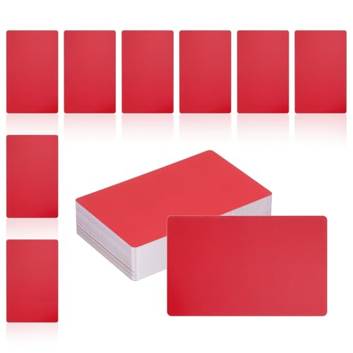 QUARKZMAN 150 Stück Metall Visitenkarten-Rohlinge, 1/64" dick 3,4x2" Rotes Aluminium Lasergravur Material Einzigartige Karten für DIY Namenskarten, Kreditkarten, Gepäckanhänger QUARKZMAN 150 Stück Metall Visitenkarten-Rohlinge, 1/64" dick 3,4x2" Rotes Aluminium Lasergravur Material Einzigartige Karten für DIY Namenskarten, Kreditkarten, Gepäckanhänger von QUARKZMAN