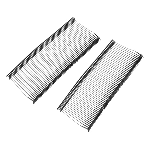 QUARKZMAN 1500 Stück Etikettierpistole Heftfäden Sicherheitsfäden, 30mm Kunststoff Tagging Fasteners mit Faden Heftfäden für Bekleidungspreis-Etikettierung Barbs, Schwarz von QUARKZMAN