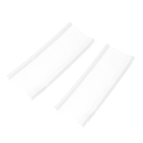 QUARKZMAN 1500 Stück Etikettierpistole Heftfäden Sicherheitsfäden, 30mm Kunststoff Tagging Fasteners mit Faden Heftfäden für Bekleidungspreis-Etikettierung Barbs, Weiß von QUARKZMAN