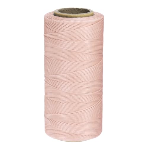 QUARKZMAN 150D 0,8 mm Flaches Gewachstes Garn 284 Yards Polyester Leder Nähen Gewachstes Faden Hand Nähen Gewachstes Seil für Leder Nähen Buchbinden DIY Handwerk Lotus Pink QUARKZMAN 150D 0,8 mm Flaches Gewachstes Garn 284 Yards Polyester Leder Nähen Gewachstes Faden Hand Nähen Gewachstes Seil für Leder Nähen Buchbinden DIY Handwerk Lotus Pink von QUARKZMAN