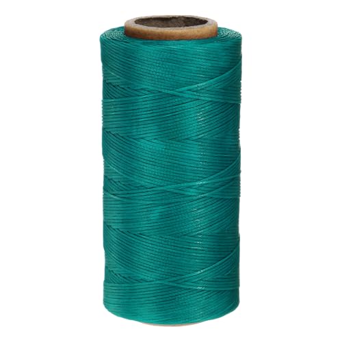 QUARKZMAN 150D 0,8 mm Flaches Gewachstes Garn 284 Yards Polyester Leder Nähen Gewachstes Faden Hand Nähen Gewachstes Seil für Leder Nähen Buchbinden DIY Handwerk Pfauengrün QUARKZMAN 150D 0,8 mm Flaches Gewachstes Garn 284 Yards Polyester Leder Nähen Gewachstes Faden Hand Nähen Gewachstes Seil für Leder Nähen Buchbinden DIY Handwerk Pfauengrün von QUARKZMAN
