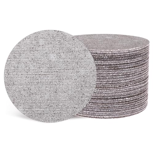 QUARKZMAN 150mm Mesh Schleifscheibe, 100 Stück 80 Körnung Staubfreies Trockenbauschleifpapier Klett- und Schleifpads für Trockenbau Putz von QUARKZMAN