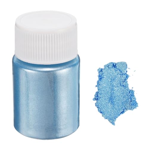QUARKZMAN 15g/0.5oz Mica Pulver Natürliche Harz Epoxid Pigmentpulver für Gießharz, Autolack, DIY Kunst und Handwerk, Blitzblau von QUARKZMAN