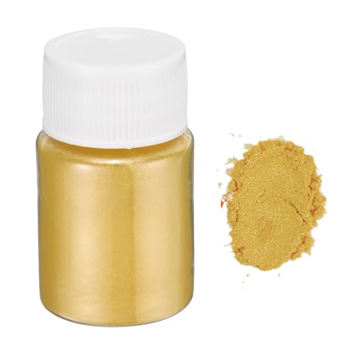 QUARKZMAN 15g/0.5oz Mica Pulver Natürliche Harz Epoxid Pigmentpulver für Gießharz, Autolack, DIY Kunst und Handwerk, Königsgold von QUARKZMAN