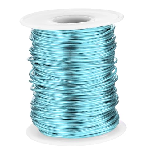QUARKZMAN 16 Gauge Aluminium Basteldraht 1,5 mm 30 Meter Flexibler Biegsamer Eloxierter Metall-Schmuck-Modellierdraht für Schmuckherstellung Modellbau DIY, Himmelblau QUARKZMAN 16 Gauge Aluminium Basteldraht 1,5 mm 30 Meter Flexibler Biegsamer Eloxierter Metall-Schmuck-Modellierdraht für Schmuckherstellung Modellbau DIY, Himmelblau von QUARKZMAN