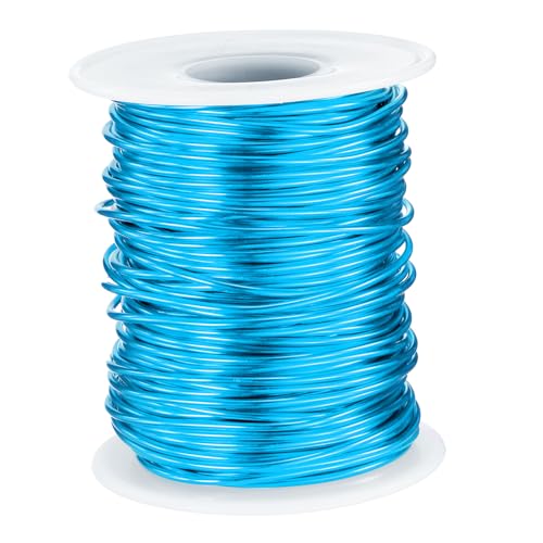 QUARKZMAN 16 Gauge Aluminium Basteldraht 1,5 mm 30 Meter Flexibler Biegsamer Eloxierter Metall-Schmuck-Modellierdraht für Schmuckherstellung Modellierung Basteln DIY, Hellblau QUARKZMAN 16 Gauge Aluminium Basteldraht 1,5 mm 30 Meter Flexibler Biegsamer Eloxierter Metall-Schmuck-Modellierdraht für Schmuckherstellung Modellierung Basteln DIY, Hellblau von QUARKZMAN