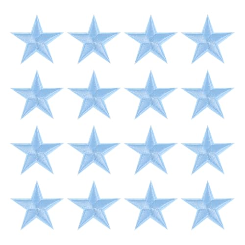 QUARKZMAN 16 Stück Patches zum Aufbügeln, 45mm Sternen Flicken zum Aufbügeln, DIY Aufnäher zum Aufbügeln Zufällig Bügelbilder für Rucksäcke Hosen Kleidung Jacken Hüte, Himmelblau QUARKZMAN 16 Stück Patches zum Aufbügeln, 45mm Sternen Flicken zum Aufbügeln, DIY Aufnäher zum Aufbügeln Zufällig Bügelbilder für Rucksäcke Hosen Kleidung Jacken Hüte, Himmelblau von QUARKZMAN