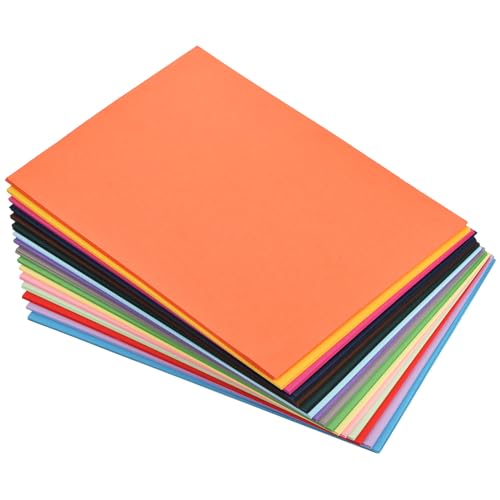 QUARKZMAN 160Stk Karton Papier A4 Kartenmaterial Konstruktion Papier 16 Sortiert Farben für Scrapbook Büro Basteln von QUARKZMAN