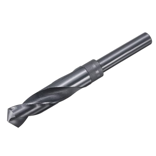 QUARKZMAN 18,5 mm Bohrer, HSS Spiralbohrer 135° Reduzierte Schaft Metallbohrer Nitrierung Schwarz für Hartmetall Stahl Aluminiumlegierung Holz Kunststoff von QUARKZMAN