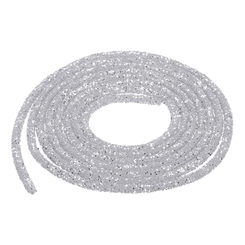 QUARKZMAN 2,5 Yard 7mm 0,28 Zoll 0,28 Zoll Glitzer Pailletten Seil Pailletten Strass Schlauch Kordel für DIY Hochzeitskleider Kostüm Kleidung Schuhe Schmuck Accessoire Silber QUARKZMAN 2,5 Yard 7mm 0,28 Zoll 0,28 Zoll Glitzer Pailletten Seil Pailletten Strass Schlauch Kordel für DIY Hochzeitskleider Kostüm Kleidung Schuhe Schmuck Accessoire Silber von QUARKZMAN