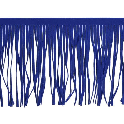 QUARKZMAN 2 Meter 8 Zoll PU-Leder Fransenborte Doppelseitige Leder Nähen Quasten Fransen für DIY Nähen Kleid Handwerk Rock Dekoration, Marineblau QUARKZMAN 2 Meter 8 Zoll PU-Leder Fransenborte Doppelseitige Leder Nähen Quasten Fransen für DIY Nähen Kleid Handwerk Rock Dekoration, Marineblau von QUARKZMAN