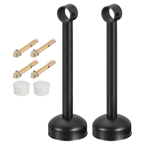 QUARKZMAN 2 Satz Deckenmontage Gardinenstangenhalter, Passend für 25mm/0,98" Rohrlänge 250mm/9,84" Edelstahl Gardinenstangen Haken Halter für Wände Kleiderschrank Rohr Gardinenrohr, Schwarz QUARKZMAN 2 Satz Deckenmontage Gardinenstangenhalter, Passend für 25mm/0,98" Rohrlänge 250mm/9,84" Edelstahl Gardinenstangen Haken Halter für Wände Kleiderschrank Rohr Gardinenrohr, Schwarz von QUARKZMAN