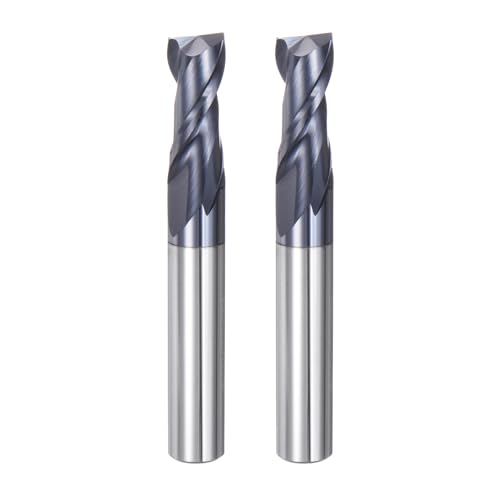 QUARKZMAN 2 Stück 10mm Durchmesser 10mm Schaft Vierkant-Nasenfräser 2 Schneiden HRC45 Hartmetall AlTiN-beschichtete CNC-Fräser-Werkzeuge für Endfräsen CNC-Bearbeitung, Schwarz QUARKZMAN 2 Stück 10mm Durchmesser 10mm Schaft Vierkant-Nasenfräser 2 Schneiden HRC45 Hartmetall AlTiN-beschichtete CNC-Fräser-Werkzeuge für Endfräsen CNC-Bearbeitung, Schwarz von QUARKZMAN