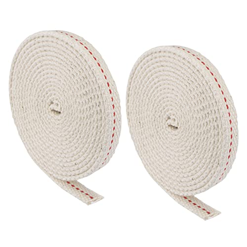 QUARKZMAN 2 Stück 10mm Öllampe Docht 2 Meter Baumwolllaterne Docht für Öllampen und Ölbrenner QUARKZMAN 2 Stück 10mm Öllampe Docht 2 Meter Baumwolllaterne Docht für Öllampen und Ölbrenner von QUARKZMAN