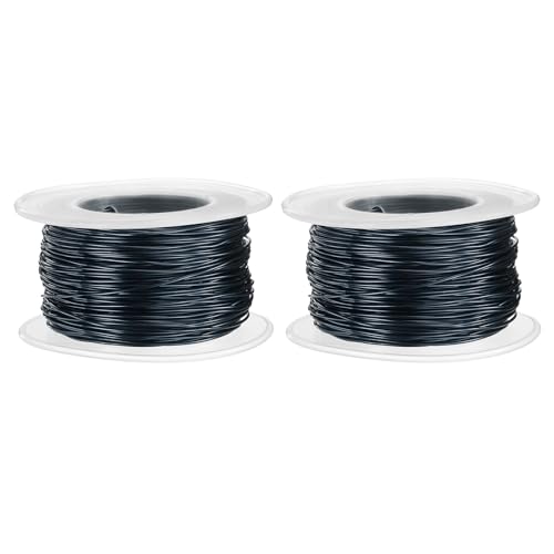 QUARKZMAN 2 Stück 20 Gauge Basteldraht Aluminiumdraht 0,8 mm 30 Meter Flexibler Biegsamer Aludrahter Metall Schmuckdraht Blumendraht für Schmuckherstellung Modellieren Basteln DIY, Schwarz QUARKZMAN 2 Stück 20 Gauge Basteldraht Aluminiumdraht 0,8 mm 30 Meter Flexibler Biegsamer Aludrahter Metall Schmuckdraht Blumendraht für Schmuckherstellung Modellieren Basteln DIY, Schwarz von QUARKZMAN