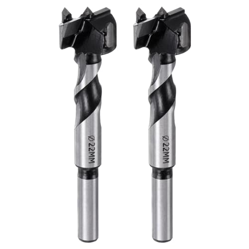 QUARKZMAN 2 Stück Forstnerbohrer 22mm, Länge 90mm Holzbohrer YG8/C1 Wolframkarbid Twist Forstnerbohrer Runder Griff für Holzbearbeitung Bohren QUARKZMAN 2 Stück Forstnerbohrer 22mm, Länge 90mm Holzbohrer YG8/C1 Wolframkarbid Twist Forstnerbohrer Runder Griff für Holzbearbeitung Bohren von QUARKZMAN