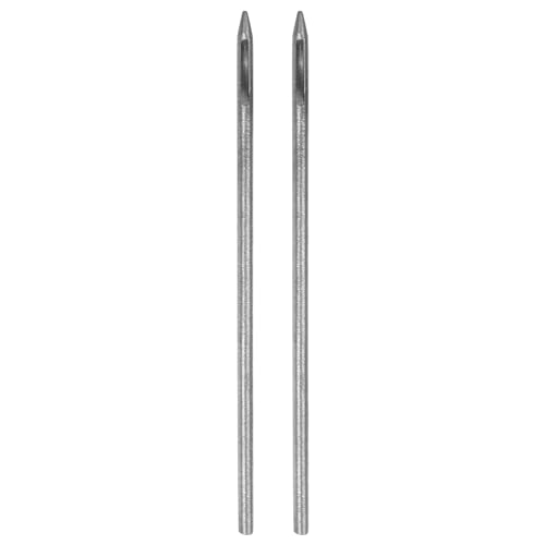 QUARKZMAN 2 Stück Hohlstanze Leder 0,5 mm Runde Lochstanze Werkzeug Gürtelstanzer Kohlenstoffstahl Einzelstanze für Uhrenarmband Schneiden Lederhandwerk Gummi Papier Kunstweiches Material von QUARKZMAN