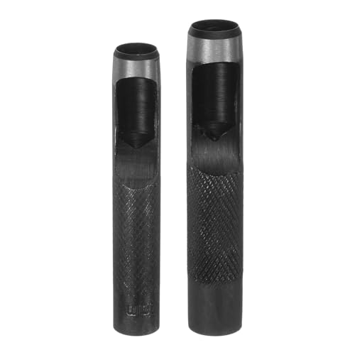QUARKZMAN 2 Stück Leder Lochstanzer Set 12mm/14mm Karbonstahl Hohle Runde Lochstanzer Set Leder Lochstanzer für Gürtel, Uhrenarmband, Papier, Kunststoff, Lederhandwerk QUARKZMAN 2 Stück Leder Lochstanzer Set 12mm/14mm Karbonstahl Hohle Runde Lochstanzer Set Leder Lochstanzer für Gürtel, Uhrenarmband, Papier, Kunststoff, Lederhandwerk von QUARKZMAN