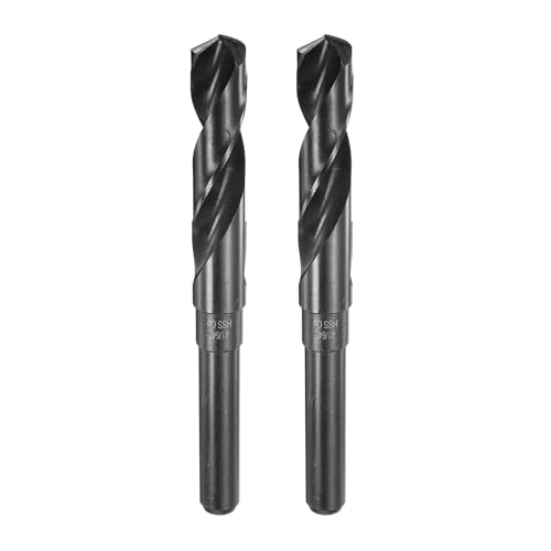 QUARKZMAN 2 Stück Metallbohrer, Ø 16,3 mm M35 Edelstahlbohrer, HSS Spiralbohrer Rundem Geraden Schaft für Metall, Stahl, Aluminium, Kunststoff, Holz von QUARKZMAN