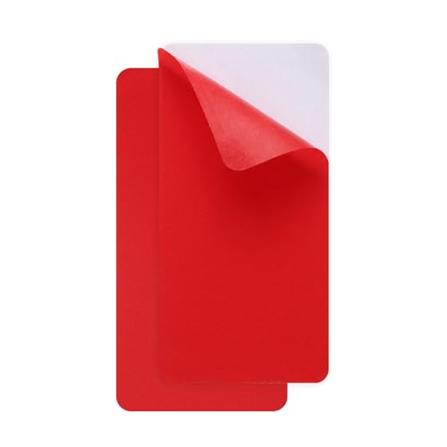 QUARKZMAN 2 Stück Reparaturflicken 10 x 20mm Reparatur Patches Flicken Selbstklebend Stoff, Wasserfester Reparatur für Daunenjacke, Zelt, Schlafsack, Autositz (Rot) von QUARKZMAN