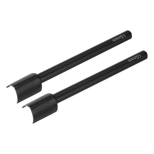 QUARKZMAN 2 Stück V-förmiger Lederstanzer, 15mm, Leder Cutter, Gürtelendenschneider, Karbonstahl V-Form Stanzer Werkzeug von Riemen, Gürtel, Geldbörse und Tasche von QUARKZMAN