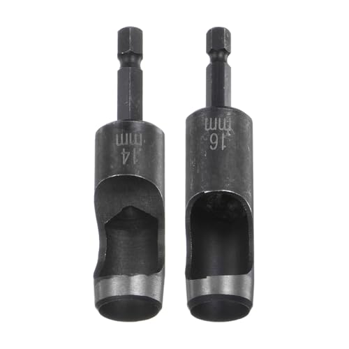 QUARKZMAN 2 Stücke 14mm, 16mm Leder Hohllochstanze 1/4" Sechskantschaft für Bohrer, Gürtellochstanze Lochstanze Werkzeug für dicke Stoffe Lederhandwerk Arbeit QUARKZMAN 2 Stücke 14mm, 16mm Leder Hohllochstanze 1/4" Sechskantschaft für Bohrer, Gürtellochstanze Lochstanze Werkzeug für dicke Stoffe Lederhandwerk Arbeit von QUARKZMAN