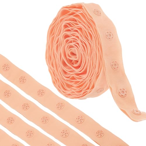 QUARKZMAN 2 Yard Druckknopfband zum Nähen, Baumwoll-Druckknopfbesatz, Schnallenband für Kleidung, Stoff, DIY-Handwerk, Altrosa QUARKZMAN 2 Yard Druckknopfband zum Nähen, Baumwoll-Druckknopfbesatz, Schnallenband für Kleidung, Stoff, DIY-Handwerk, Altrosa von QUARKZMAN