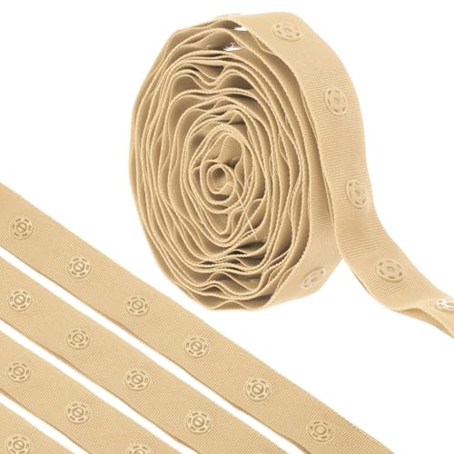 QUARKZMAN 2 Yard Druckknopfband zum Nähen, Baumwoll-Druckknopfbesatz, Schnallenband für Kleidung, Stoff, DIY-Handwerk, Cremeweiß QUARKZMAN 2 Yard Druckknopfband zum Nähen, Baumwoll-Druckknopfbesatz, Schnallenband für Kleidung, Stoff, DIY-Handwerk, Cremeweiß von QUARKZMAN