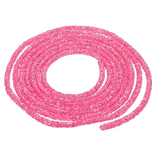 QUARKZMAN 2.5 Yard 6mm Glitzer Pailletten Seil Pailletten Strass Rohr Kordel für Basteln Hochzeit Kleider Kostüm Kleidung Schuhe Schmuck Zubehör Dunkel Rosa QUARKZMAN 2.5 Yard 6mm Glitzer Pailletten Seil Pailletten Strass Rohr Kordel für Basteln Hochzeit Kleider Kostüm Kleidung Schuhe Schmuck Zubehör Dunkel Rosa von QUARKZMAN