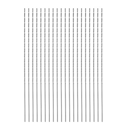 QUARKZMAN 20 Stk Extra Lange Spiralbohrer 0.7mm HSS Bohrspitze mit Schnellstahl Gerade Schaft Bohrkronen 80mm Länge für Metall Holzwork Plastik Alulegierung QUARKZMAN 20 Stk Extra Lange Spiralbohrer 0.7mm HSS Bohrspitze mit Schnellstahl Gerade Schaft Bohrkronen 80mm Länge für Metall Holzwork Plastik Alulegierung von QUARKZMAN