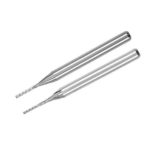 QUARKZMAN 20 Stück 0,5, 0,7 mm Hartmetall-Fräser Gravurfräser CNC-Fräser Bits für PCB-Maschine, 1/8" Schaft QUARKZMAN 20 Stück 0,5, 0,7 mm Hartmetall-Fräser Gravurfräser CNC-Fräser Bits für PCB-Maschine, 1/8" Schaft von QUARKZMAN