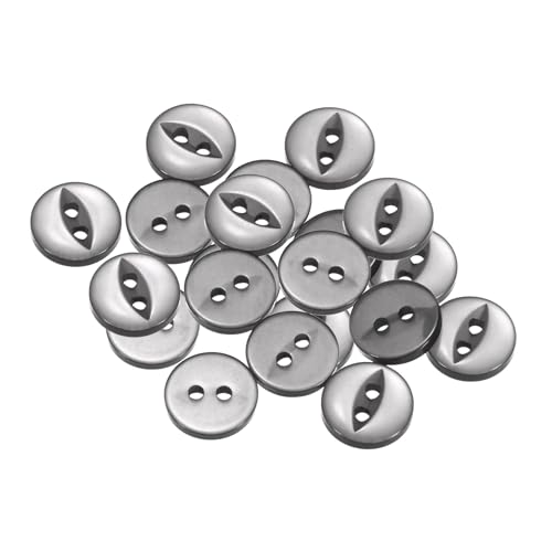 QUARKZMAN 12 Stück Knöpfe 11.5mm Harz Buttons zum Annähen 2 Löcher Runde Bastelknöpfe Glatt für Bekleidung Bettwäsche Hosen Hemd Blusen Kleider Rock Handwerk Selber Machen, Grau QUARKZMAN 12 Stück Knöpfe 11.5mm Harz Buttons zum Annähen 2 Löcher Runde Bastelknöpfe Glatt für Bekleidung Bettwäsche Hosen Hemd Blusen Kleider Rock Handwerk Selber Machen, Grau von QUARKZMAN