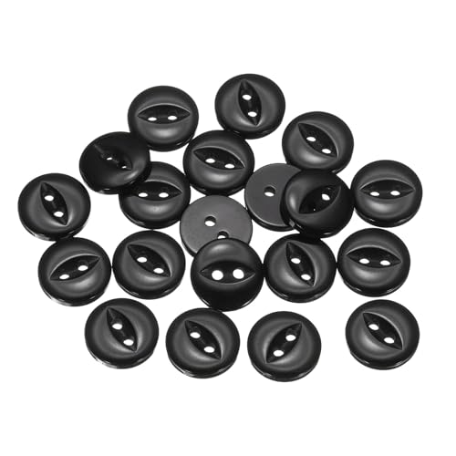 QUARKZMAN 12 Stück Knöpfe 12.5mm Harz Buttons zum Annähen 2 Löcher Runde Bastelknöpfe Glatt für Bekleidung Bettwäsche Hosen Hemd Blusen Kleider Rock Handwerk Selber Machen, Schwarz QUARKZMAN 12 Stück Knöpfe 12.5mm Harz Buttons zum Annähen 2 Löcher Runde Bastelknöpfe Glatt für Bekleidung Bettwäsche Hosen Hemd Blusen Kleider Rock Handwerk Selber Machen, Schwarz von QUARKZMAN