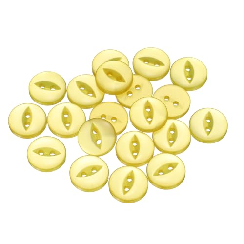 QUARKZMAN 12 Stück Knöpfe 15mm Harz Buttons zum Annähen 2 Löcher Runde Bastelknöpfe Glatt für Bekleidung Bettwäsche Hosen Hemd Blusen Kleider Rock Handwerk Selber Machen, Gelb QUARKZMAN 12 Stück Knöpfe 15mm Harz Buttons zum Annähen 2 Löcher Runde Bastelknöpfe Glatt für Bekleidung Bettwäsche Hosen Hemd Blusen Kleider Rock Handwerk Selber Machen, Gelb von QUARKZMAN