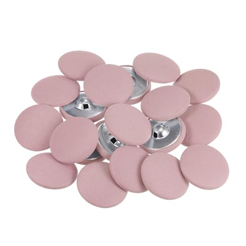 QUARKZMAN 20 Stück Knöpfe mit Stoffüberzug 30mm Runder Metallschaft Ösen Stoffknöpfe mit Stoff bezogen Nähknöpfe Vintage Ösenknöpfe für Anzüge Kleider Blusen Bastel DIY, Rosa QUARKZMAN 20 Stück Knöpfe mit Stoffüberzug 30mm Runder Metallschaft Ösen Stoffknöpfe mit Stoff bezogen Nähknöpfe Vintage Ösenknöpfe für Anzüge Kleider Blusen Bastel DIY, Rosa von QUARKZMAN