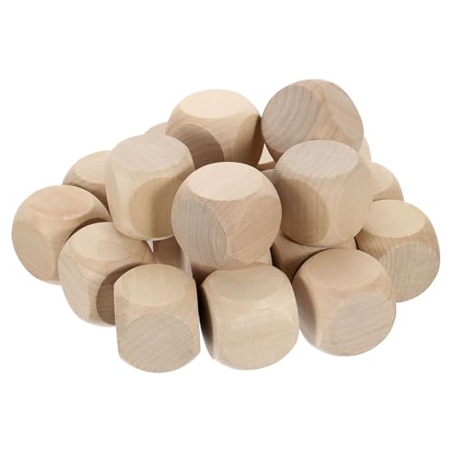 QUARKZMAN 20 Stück Blanko-Holzwürfel, 40mm/1,57 Zoll Unvollendeter Holzwürfel mit abgerundeten Ecken für DIY-Bastelprojekte QUARKZMAN 20 Stück Blanko-Holzwürfel, 40mm/1,57 Zoll Unvollendeter Holzwürfel mit abgerundeten Ecken für DIY-Bastelprojekte von QUARKZMAN