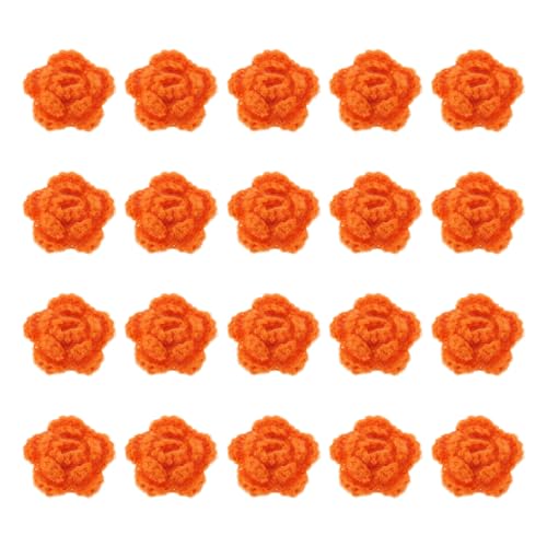 QUARKZMAN 20 Stück Blumen Aufnäher, 50mm Häkelblumen Blumenstickerei Applikationen Verzierungen für DIY Haare Hüte Kleidung Hochzeit Dekor Handwerk, Orange Rot QUARKZMAN 20 Stück Blumen Aufnäher, 50mm Häkelblumen Blumenstickerei Applikationen Verzierungen für DIY Haare Hüte Kleidung Hochzeit Dekor Handwerk, Orange Rot von QUARKZMAN