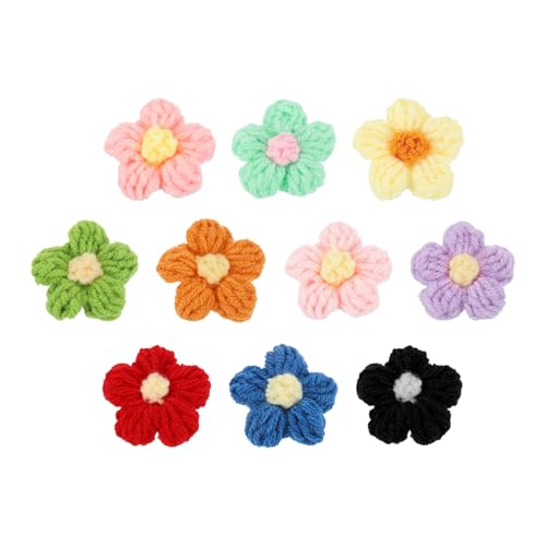 QUARKZMAN 20 Stück Häkelblumen zum Aufnähen, 45 x 45mm Milchbaumwolle handgefertigte florale Applikationen für DIY-Handwerk Haare Hüte Kleidung Dekoration, 10 Farben QUARKZMAN 20 Stück Häkelblumen zum Aufnähen, 45 x 45mm Milchbaumwolle handgefertigte florale Applikationen für DIY-Handwerk Haare Hüte Kleidung Dekoration, 10 Farben von QUARKZMAN