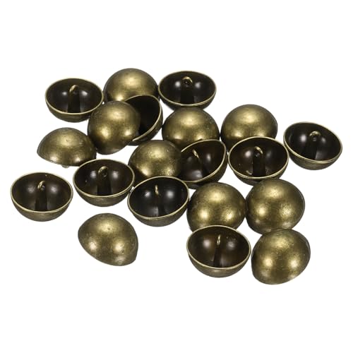 QUARKZMAN 20 Stück Halbkugelförmige Metall-Nähknöpfe, 23mm / 7/8" Halbrunde Pilzkappen-Metallknöpfe mit Schaft für Blazer, Anzug, Jacke, Kleidungsstückdekoration, Bronze von QUARKZMAN