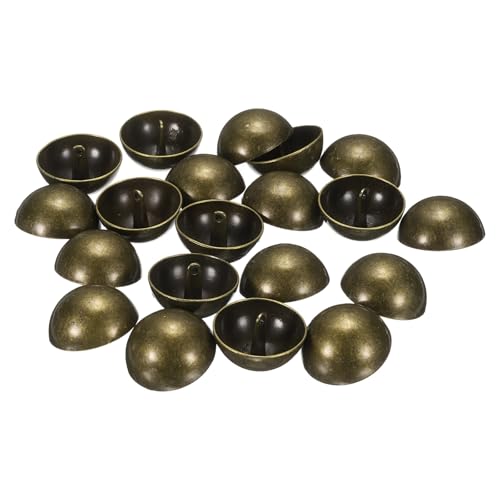 QUARKZMAN 20 Stück Halbrunde Metallnähtknöpfe, 28mm / 1 1/8" Halbrunde Pilzperlenkappen Metallknöpfe Mit Stiel Für Blazeranzug, Mantel, Jacken Stoffbekleidung Dekoration, Bronze QUARKZMAN 20 Stück Halbrunde Metallnähtknöpfe, 28mm / 1 1/8" Halbrunde Pilzperlenkappen Metallknöpfe Mit Stiel Für Blazeranzug, Mantel, Jacken Stoffbekleidung Dekoration, Bronze von QUARKZMAN